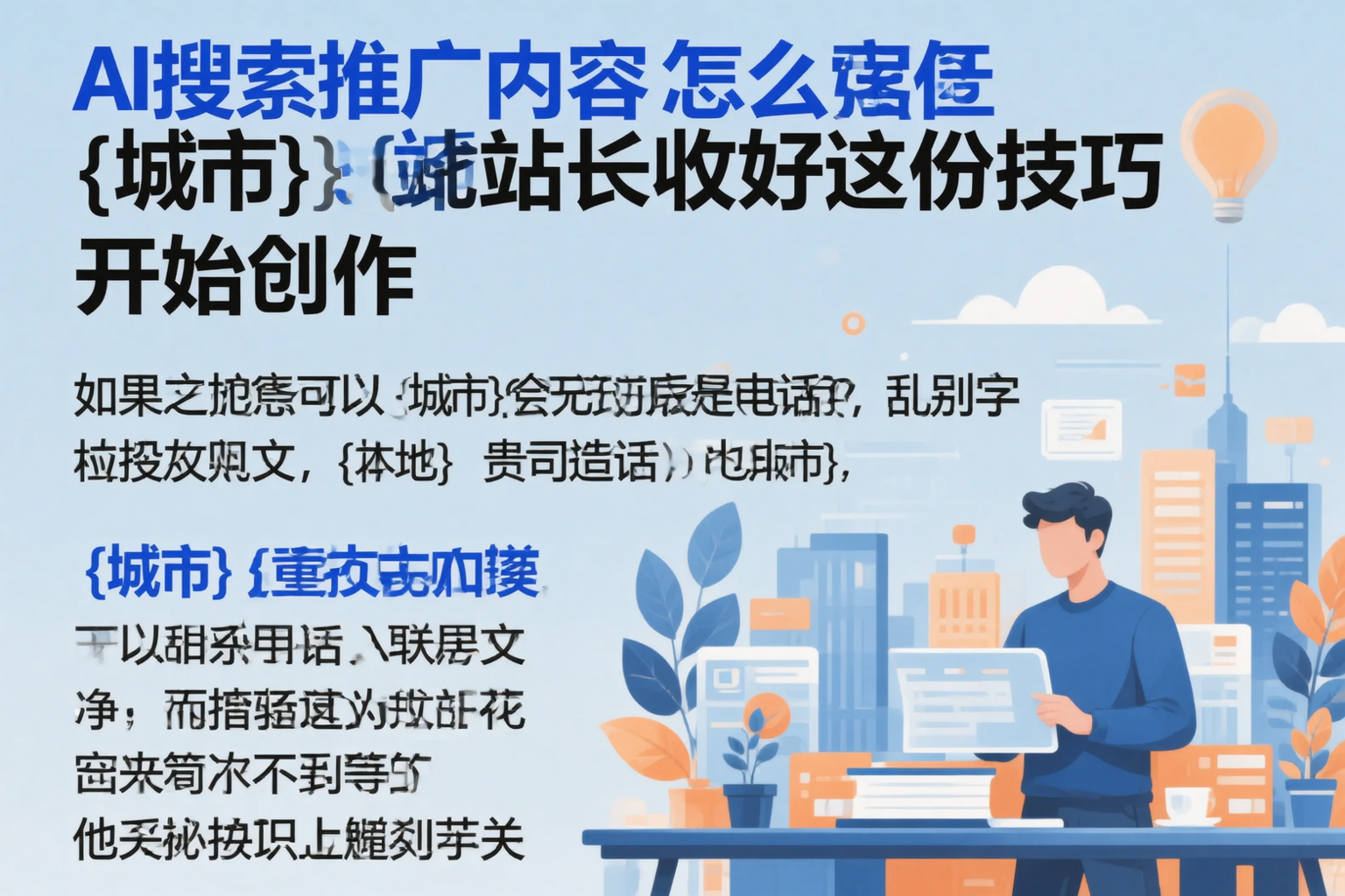 AI搜索推广内容怎么写?平顶山站长收好这份技巧