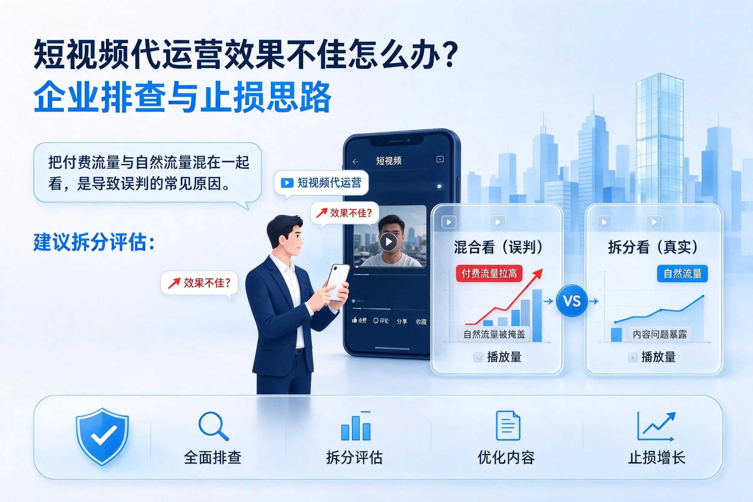 短视频代运营效果不佳怎么办?平顶山企业排查与止损思路