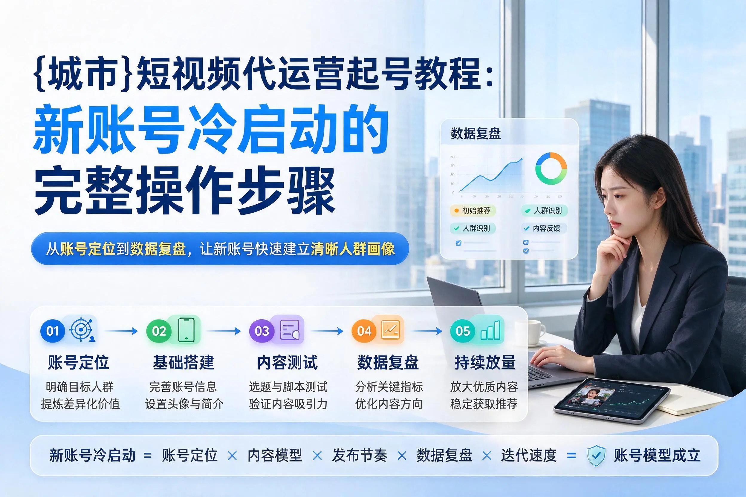 平顶山短视频代运营起号教程:新账号冷启动的完整操作步骤