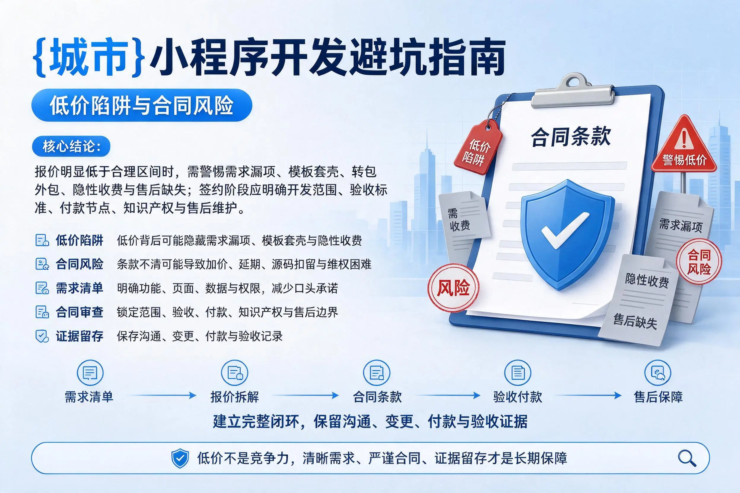 平顶山小程序开发避坑指南：低价陷阱与合同风险
