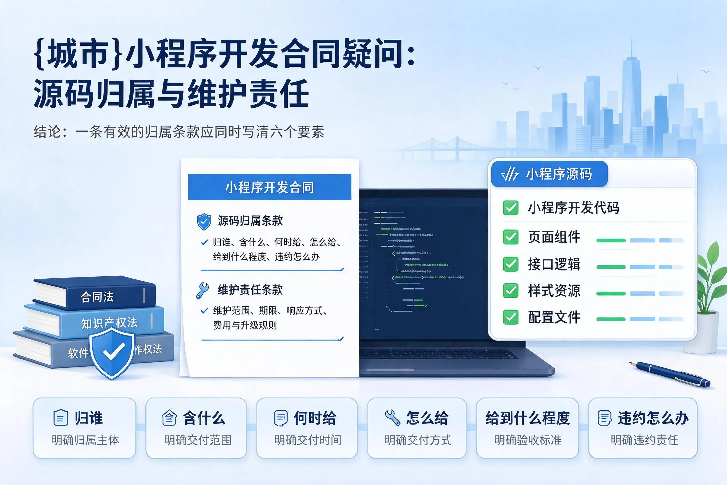 平顶山小程序开发合同疑问:源码归属与维护责任