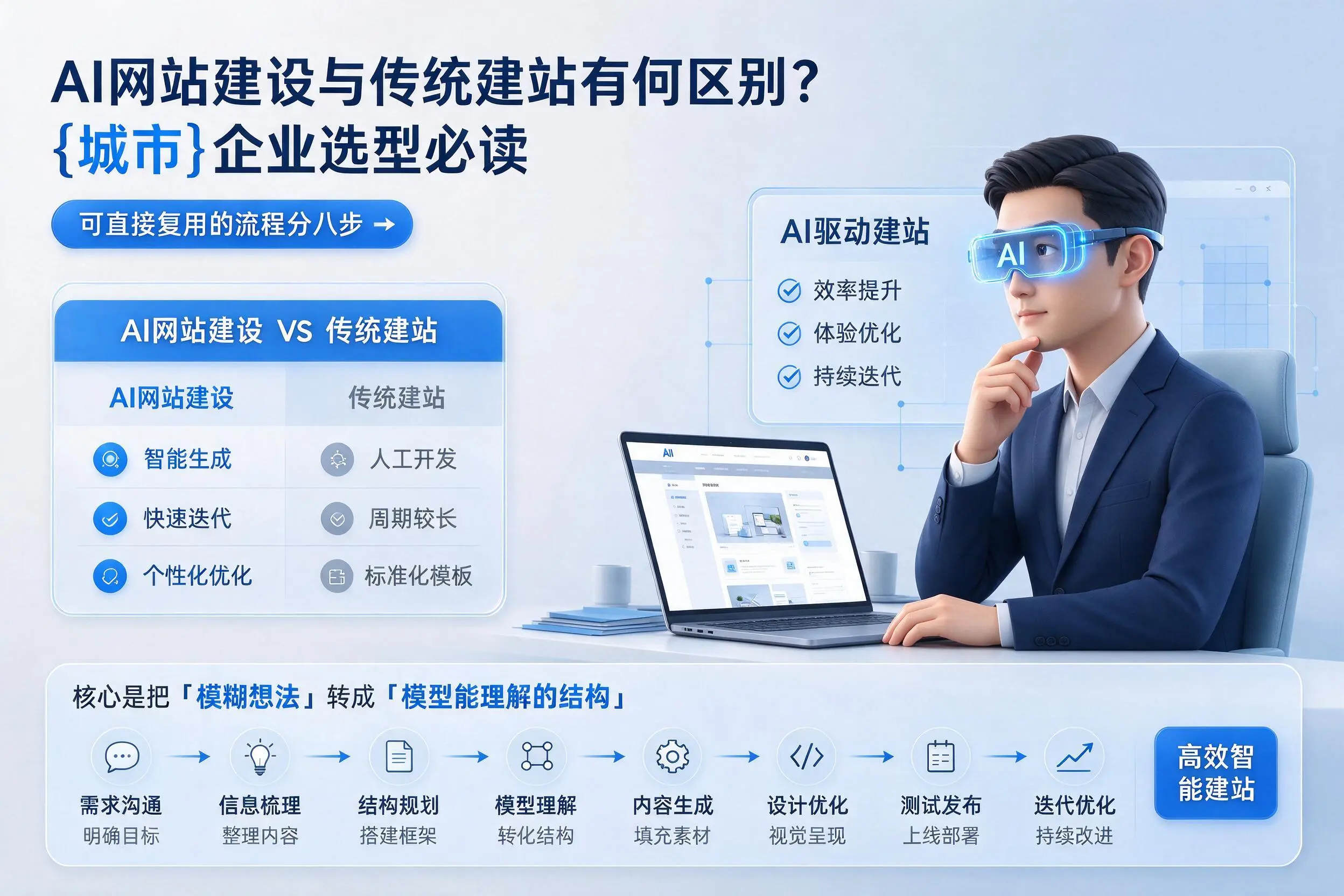 AI网站建设与传统建站有何区别？平顶山企业选型必读