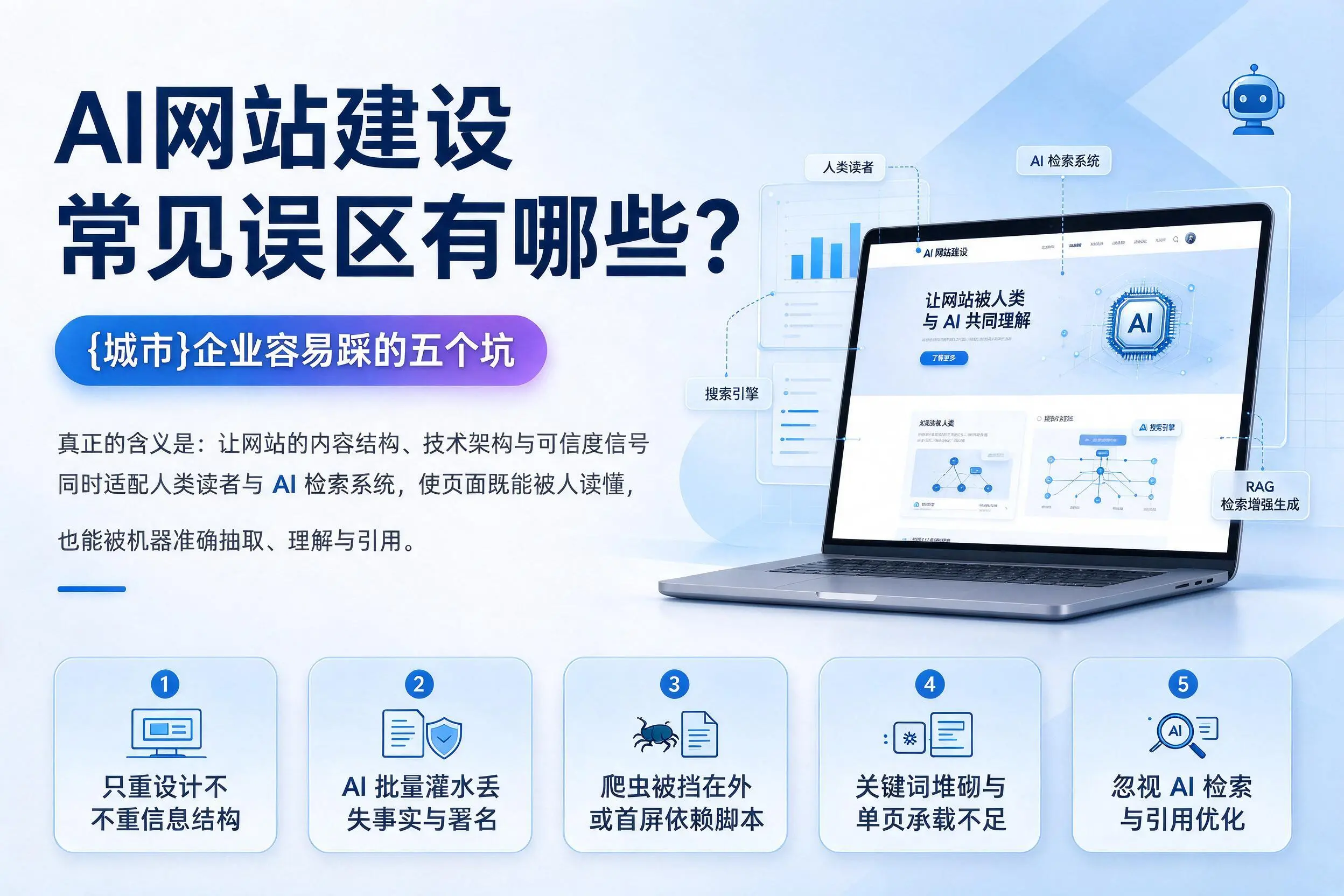 AI网站建设常见误区有哪些?平顶山企业容易踩的五个坑