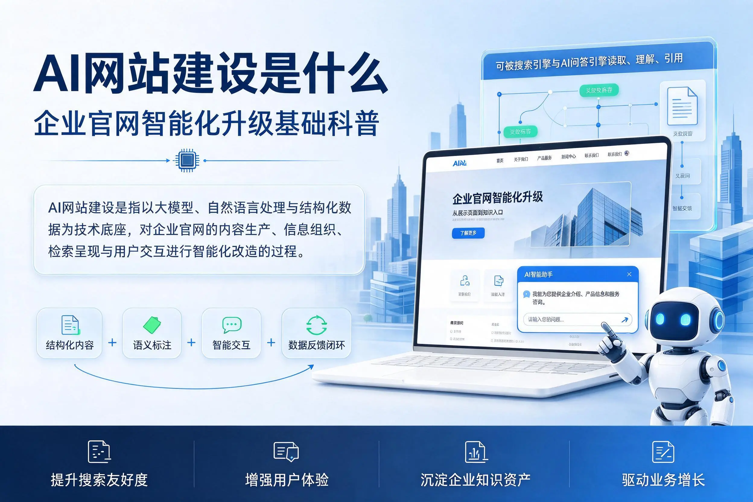 AI网站建设是什么：平顶山企业官网智能化升级基础科普
