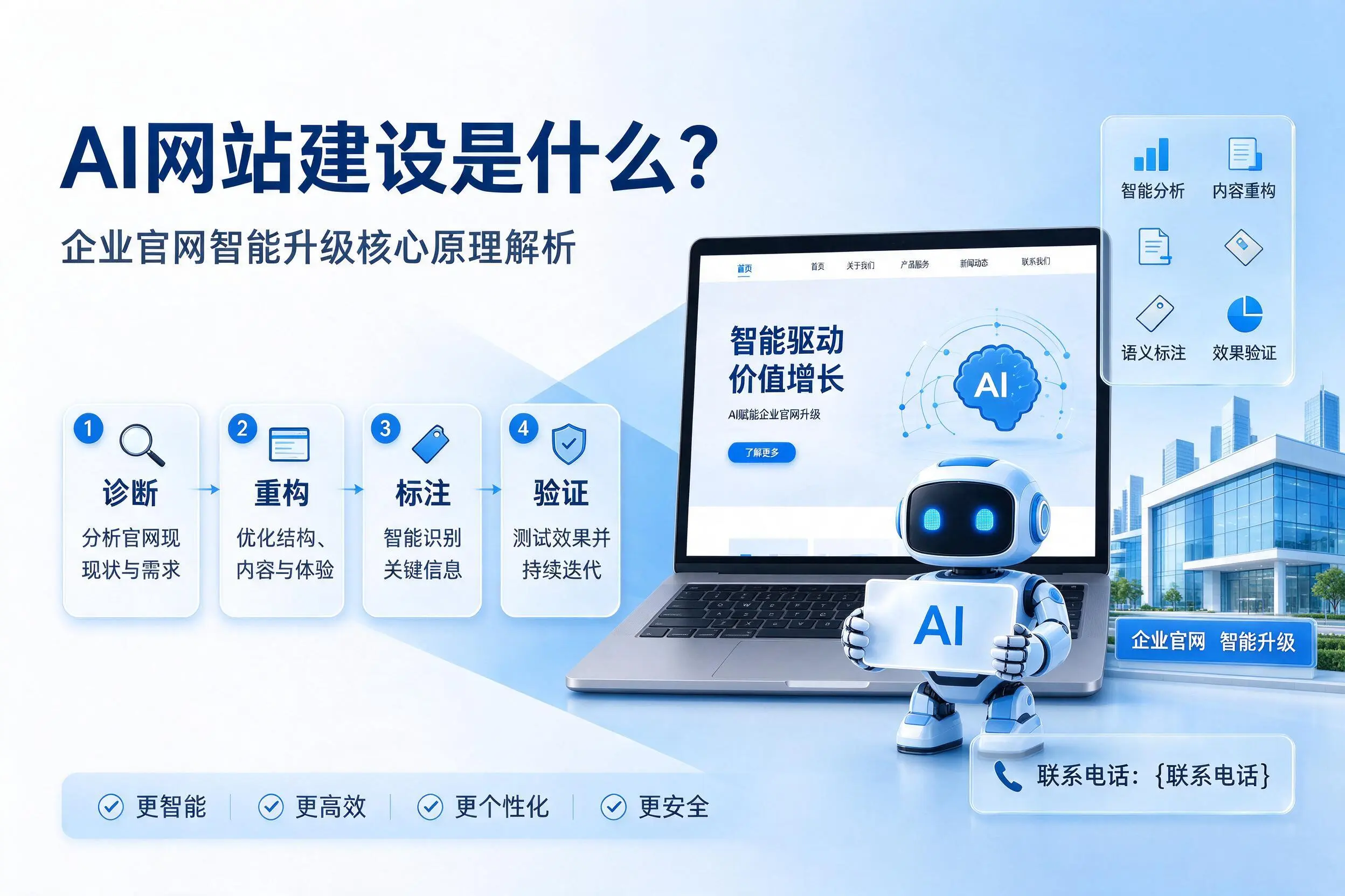 AI网站建设是什么?平顶山企业官网智能升级核心原理解析