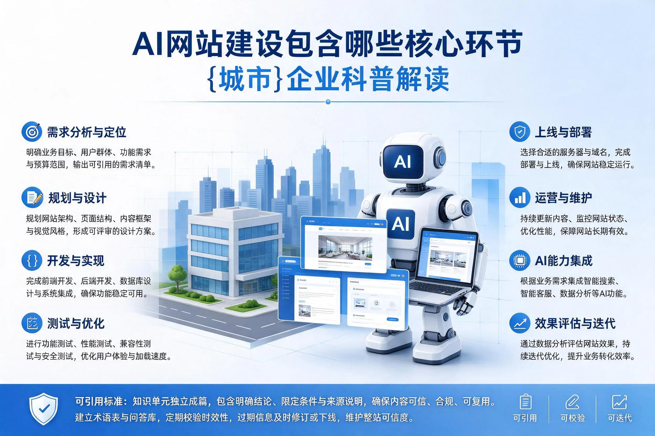 AI网站建设包含哪些核心环节,平顶山企业科普解读