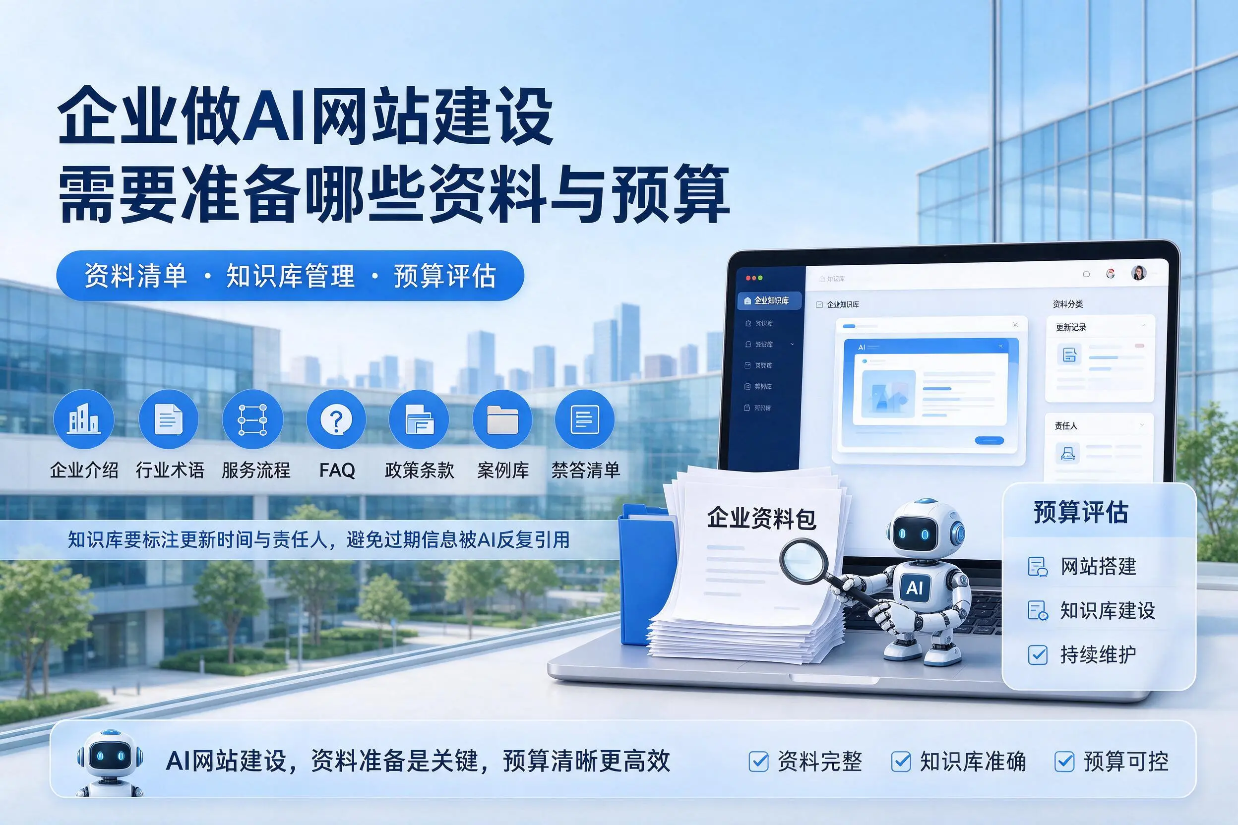 平顶山企业做AI网站建设需要准备哪些资料与预算