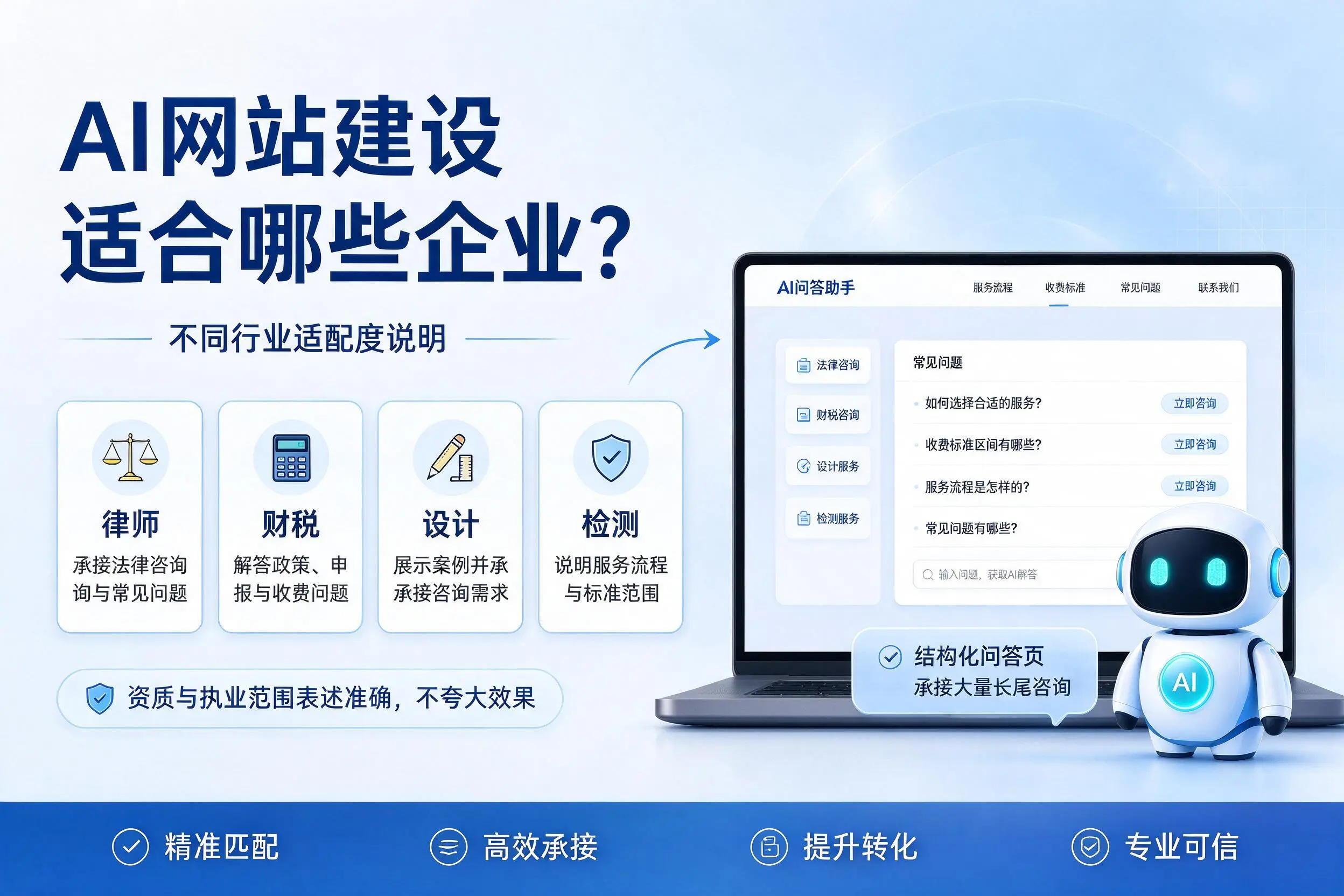 AI网站建设适合哪些企业？平顶山不同行业适配度说明